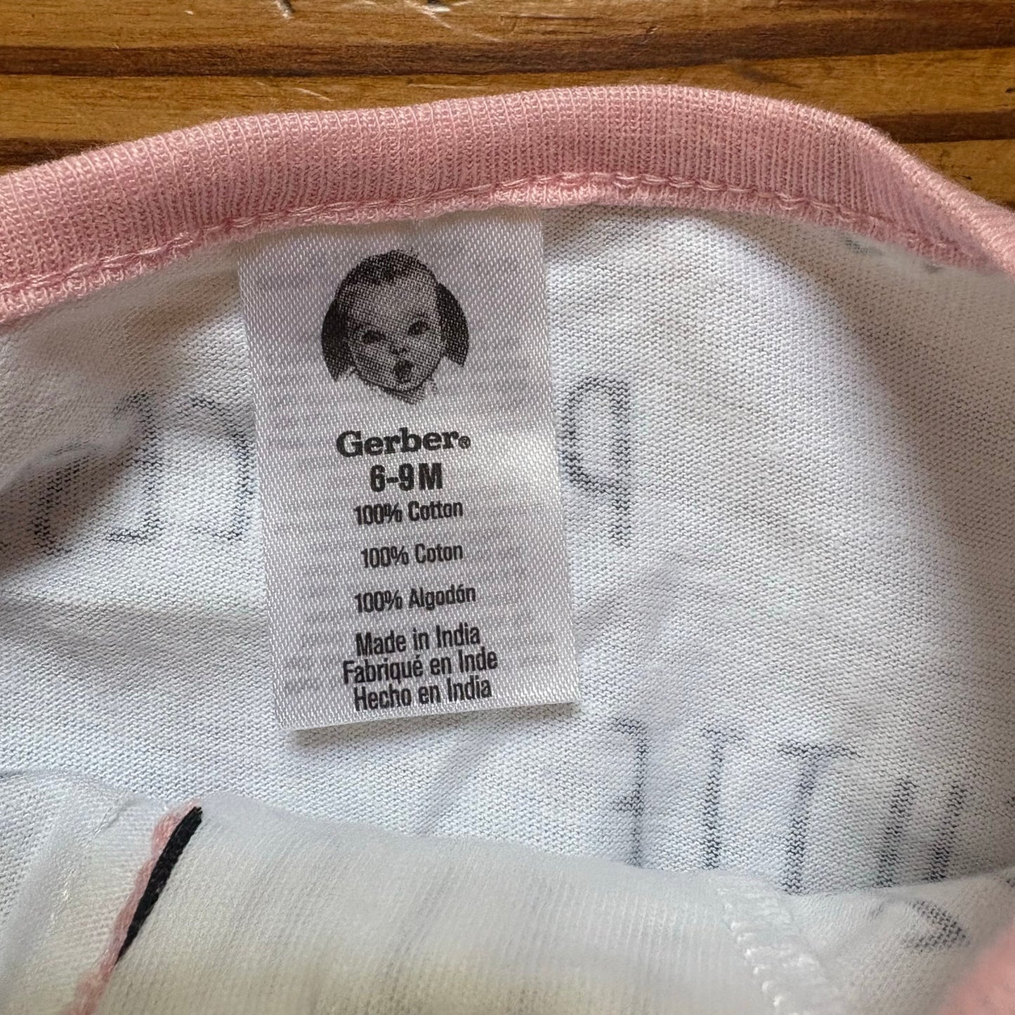 NWT Gerber white princess cutie long sleeve full zip bodysuit SIZE 6-9M