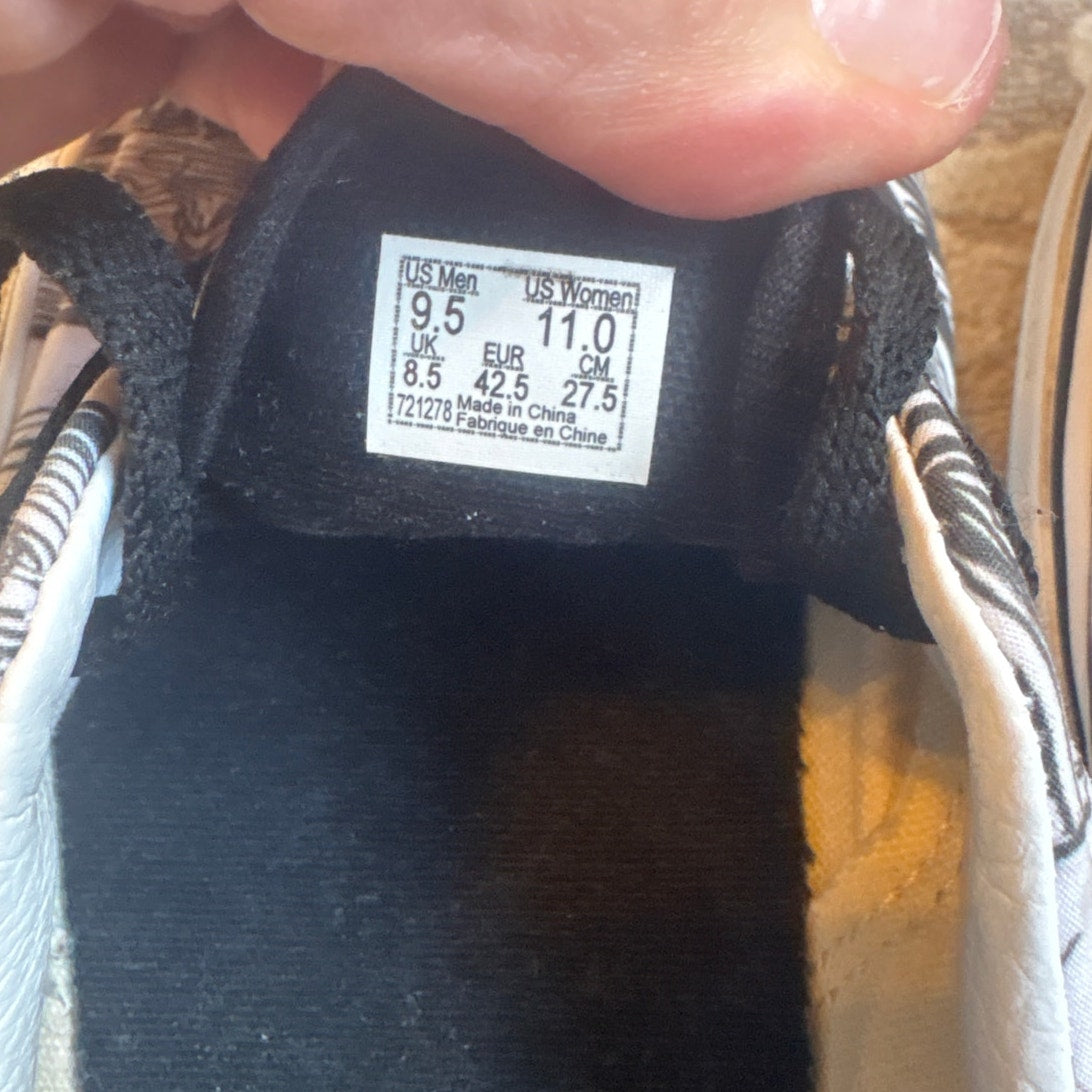 VANS MOMA Era The Scream black white low top unisex lace sneakers SIZE M9.5 W11