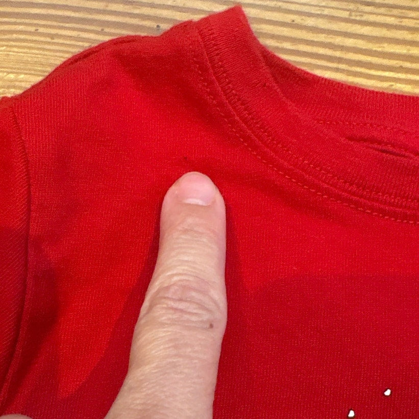 Janie and Jack red Peanuts Christmas holiday long sleeve shirt SIZE 2T