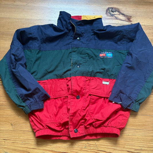 Rothschild vintage color block nautical windbreaker kids jacket SIZE 7