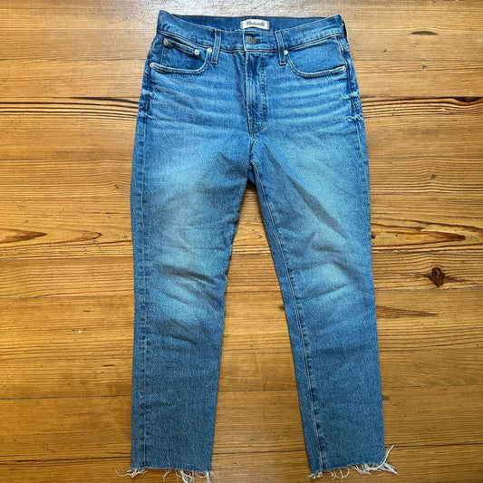 Madewell medium wash mid rise perfect vintage womens jean SIZE 28