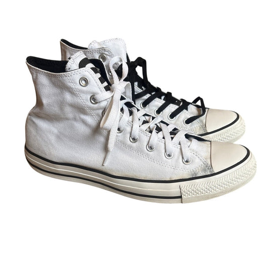 Converse All Star Seek Peace white black high top unisex sneakers SIZE M12 W14