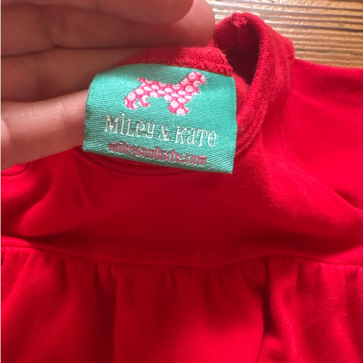 Miley & Kate red white striped Christmas tiered long sleeve dress SIZE 12M