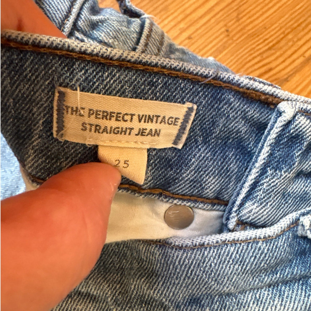 Madewell medium wash perfect vintage straight leg womens jeans SIZE 25