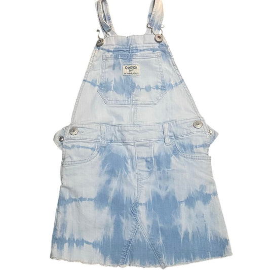 OshKosh B'gosh light blue white wash denim overall jean skirt SIZE 4T