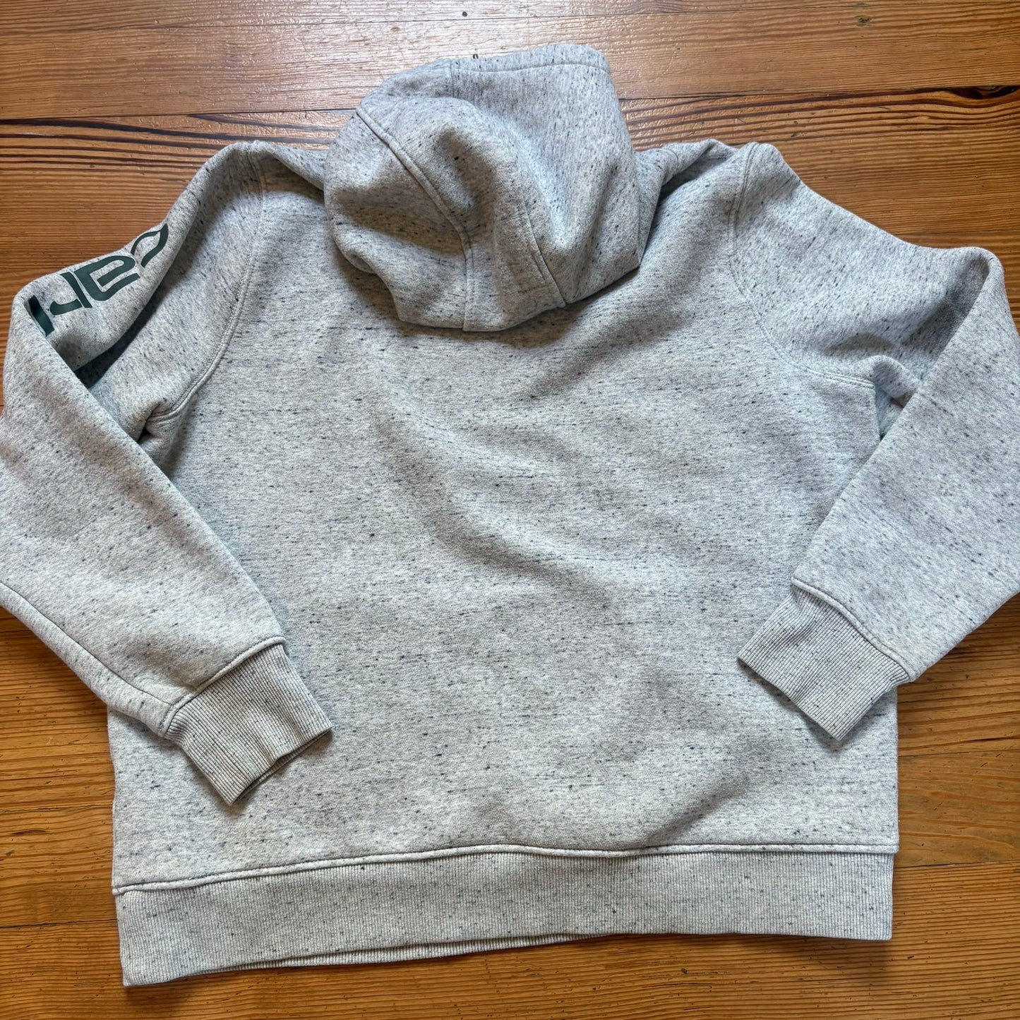 Carhartt light gray dark green logo kids sweatshirt hoodie SIZE XL